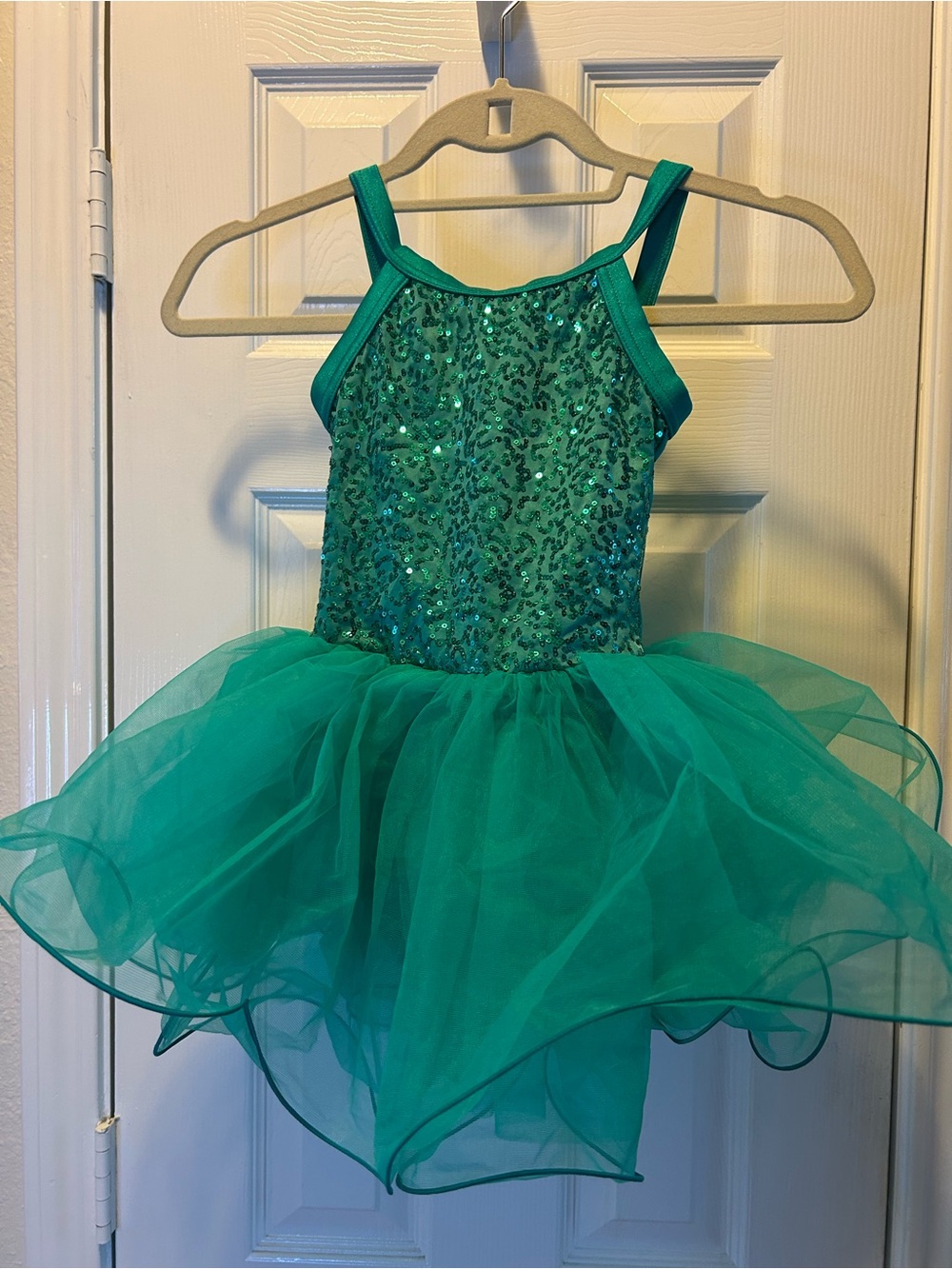 Weissman Teal Sequin Tutu Dance Costume